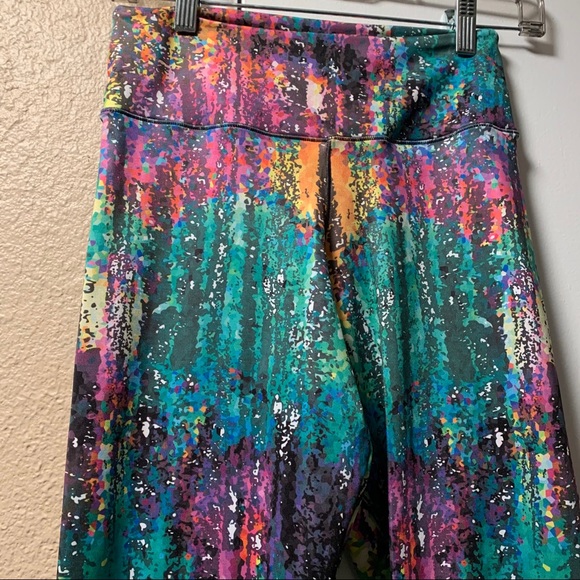 paint splattered workout leggings - Picture 2 of 3